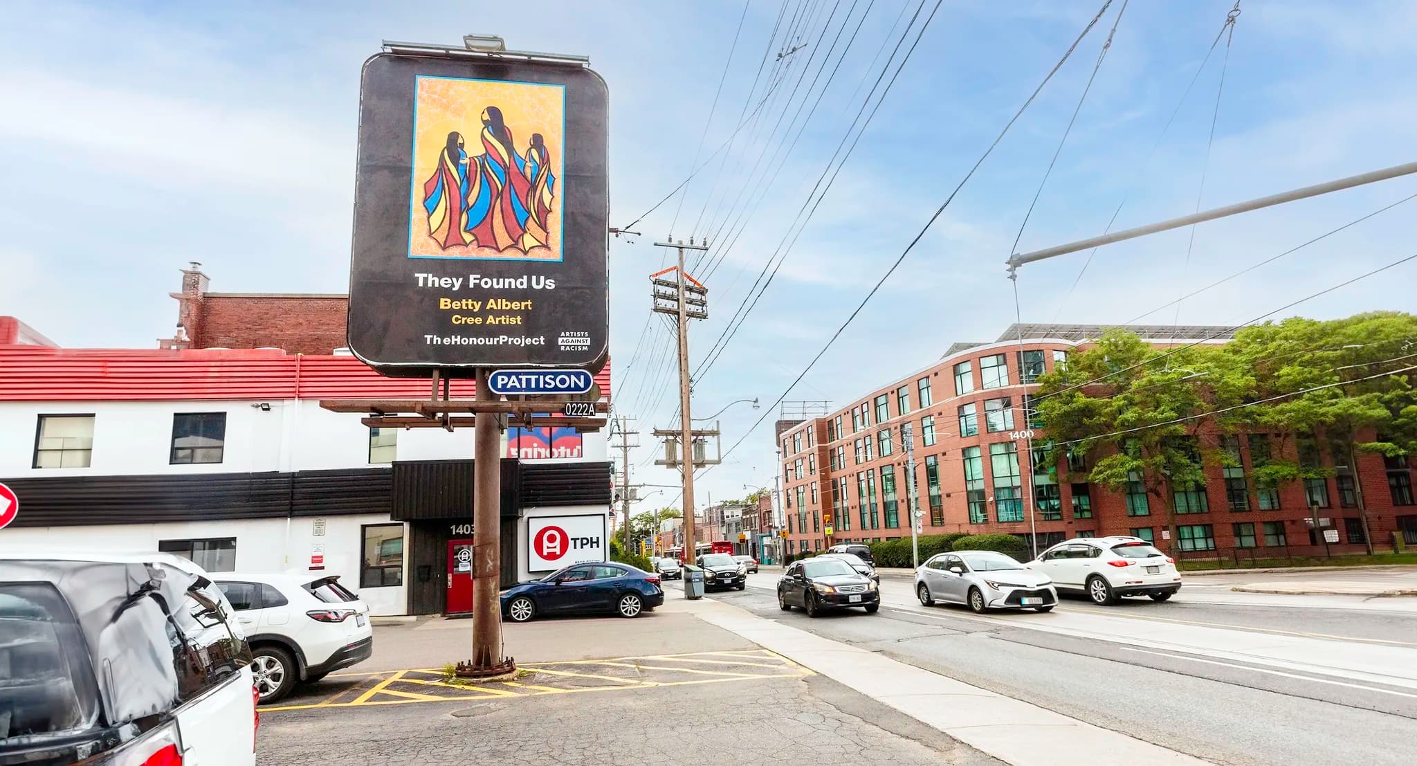 Vertical Poster in Toronto, Ontario, featuring one of 2023’s PATTISON Elevating Voices Media Grant recipients, Artists Against Racism.